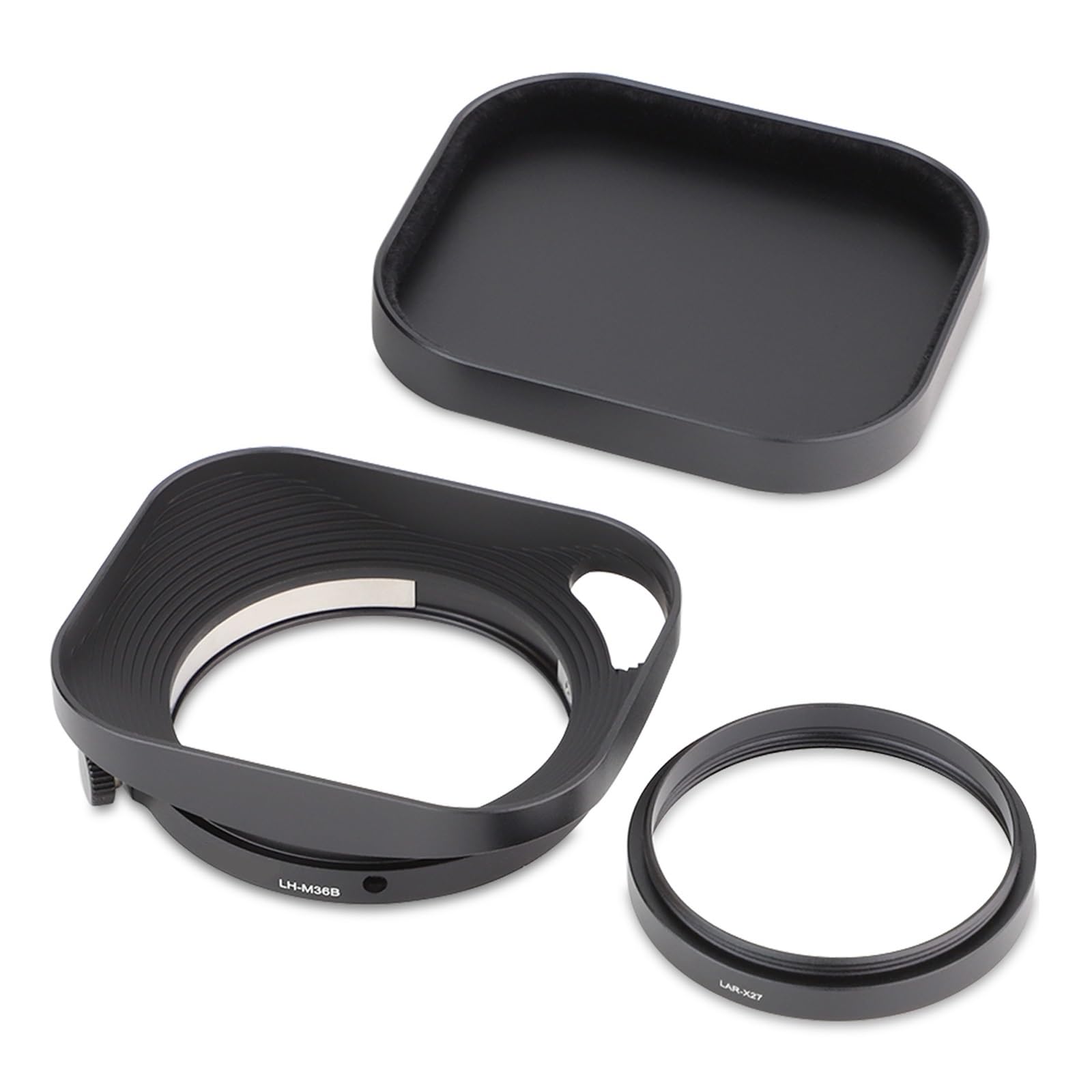Amazon | レンズフード、 39mm レンズフード メタルスクエアット、富士